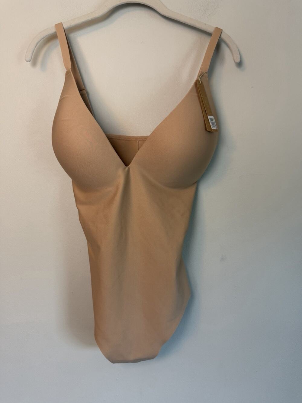 Skims Body Super Push-up Thong Bodysuit Clay Sz L NWT $128